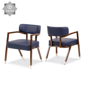 מוצר באיכות גבוהה woiod מסגרת כיסא אוכל כיסא מודרני מוצק עץ רגל עור משתה חתונה אוכל כיסא - Product Image 3