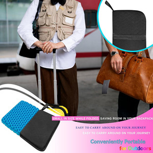 <span class=keywords><strong>Coussin</strong></span> de siège pliable en gel alvéolé léger et portable 8611 avec poignée pour stade extérieur, <span class=keywords><strong>coussin</strong></span> de siège pliable ultra doux - Product Image 3