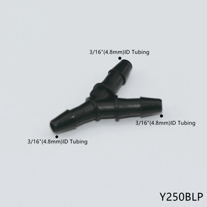 Conector de Tubería en Y de Plástico de 1/8"x1/8"x1/4" con 3 Vías, Conexión de Tubería con Púas para Suministro de Agua a Baja Presión - Product Image 3