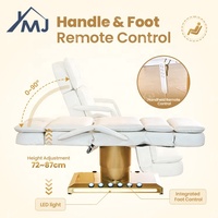 Table de massage pour spa facial, chaise de soin Kin Care, lit électrique de beauté pour salon de cosmétiques et extensions de cils