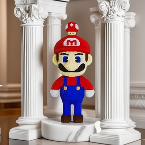 Bloques de construcción de Mario de setas ecológicos de gran tamaño, juguetes de construcción de plástico - Product Image 4