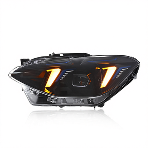 Pour BMW <span class=keywords><strong>Série</strong></span> <span class=keywords><strong>1</strong></span> F20 2012-2014 : Kit de modification de phares avec feux de jour LED style « Fang » et lentilles de direction 12V 6000K - Product Image 4