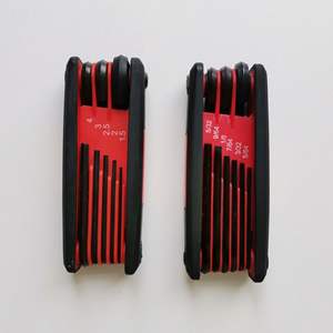 Juego de llaves hexagonales de 1,5-10 mm, kit de herramientas de acero al cromo vanadio, métrico, en negro, para bicicletas y reparación de bicicletas - Product Image 4