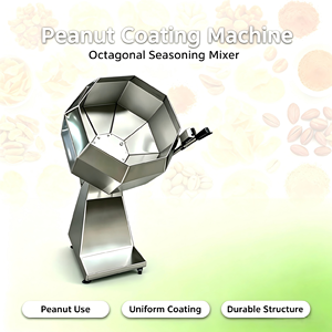 Máquina Comercial Octogonal para Sazonar Snacks, Tambor de Sazonamiento para Patatas Fritas, Frutos Secos y Pollo - Product Image 1