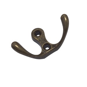 Minimalist Double Wall <b>Hooks</b> Zinc Alloy Solid Coat Rack For Doorway Kitchen Bathroom Traditional Style Eco Friendly - Product Image 4
