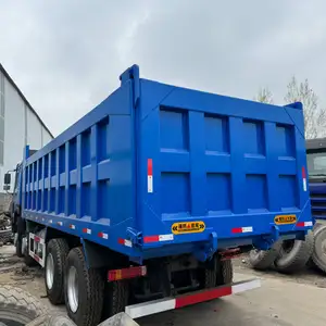 China Brand Howo 8*4 12 Wheeler 60 Ton Tipper Truck 371 375hp Dump Truck For Mining Sale