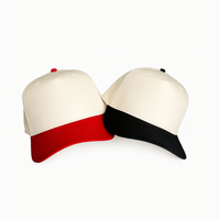 Casquettes de baseball bicolores personnalisées à 5 panneaux pour hommes et femmes, avec logo imprimé, style trucker et casquettes A-Frame, vente en gros