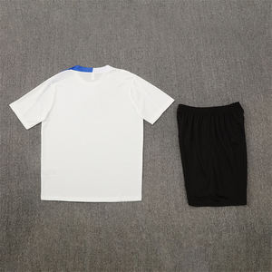 Uniformes de Fútbol de Verano, Conjunto de Entrenamiento de Manga Corta, Jersey 25/26 París, Transpirable, Poliéster de Secado Rápido, Cuello Redondo, Unisex, Deportivo - Product Image 4