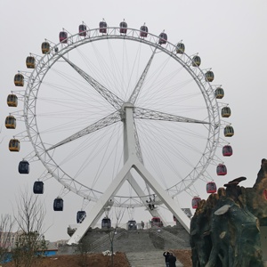 Célèbre fabricant de tours de loisir en chine, haute qualité, pas cher, 50m, bras de forme A, rayons, grande roue à vendre - Product Image 5