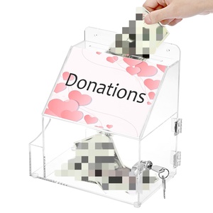 Boîte à suggestions acrylique personnalisée Boîte à plaintes Conteneur de commentaires organisé pour voter et commenter - Product Image 1