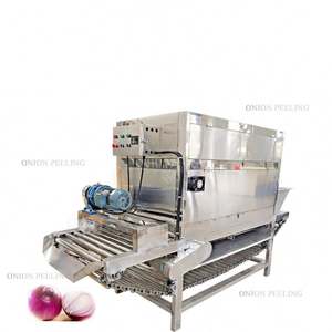 Máquina cortadora de cebolla peladora amarilla de cadena de precio barato - Product Image 3