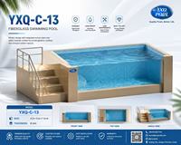 Piscine hors sol préfabriquée en PRV à usage commercial et résidentiel, avec structure en acier, durable, étanche et écologique