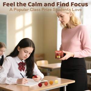 OEM & ODM Silicone Stress Relief Brinquedos 4PC Medium Weighted Textured Silicone Magnético Sensorial Fidget Bolas Brinquedos para ADHD - Product Image 6