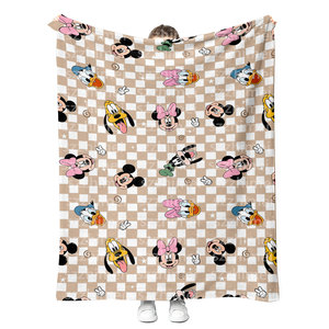 Thấp moq tùy chỉnh siêu mềm phim hoạt hình chuột mô hình lông cừu flannel chăn nhanh chóng vận chuyển - Product Image 4