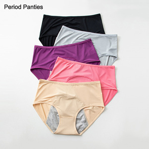 Ropa Interior Menstrual Personalizada al por Mayor <span class=keywords><strong>para</strong></span> Mujer, Talla Grande, Lavable, Cómoda, Transpirable, de 3 Capas, a Prueba de Fugas, Absorbente - Product Image 1