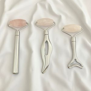Rouleau de jade à double tête, cuillère à maquillage pour le <span class=keywords><strong>visage</strong></span>, spatule cosmétique en métal pour le soin de la peau et le <span class=keywords><strong>massage</strong></span> facial - Product Image 4