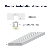 Détecteur de mouvement à fente moderne de 10mm Bande lumineuse LED sans soudure Garantie de 5 ans Dimmable Murale pour armoire de cuisine Armoire