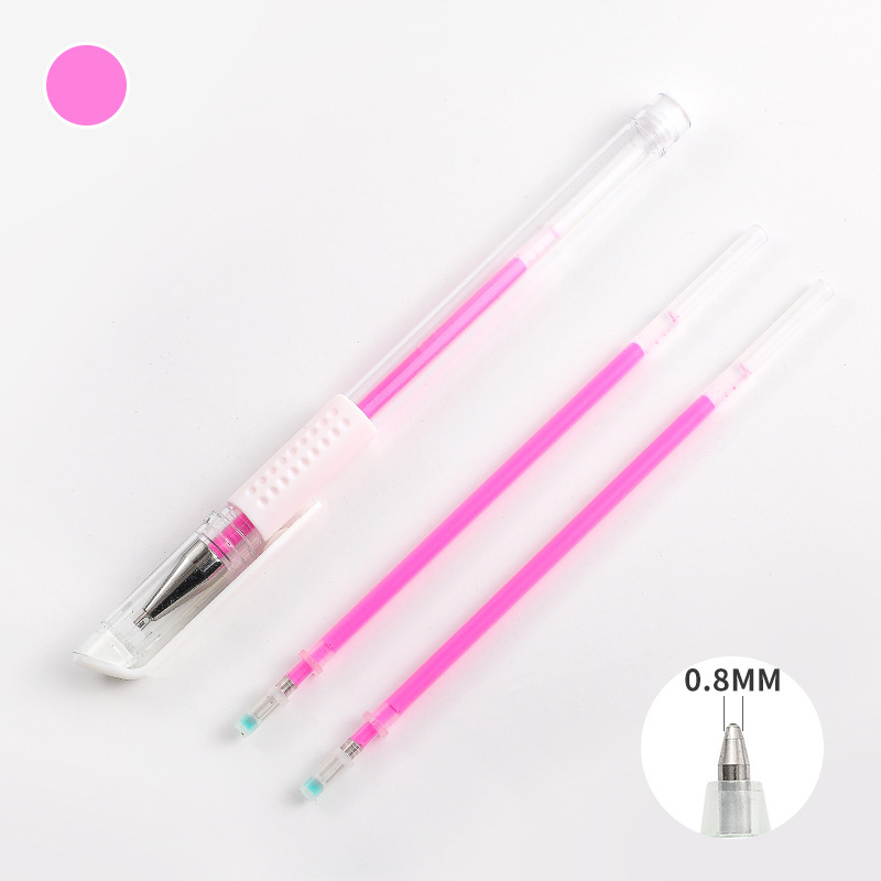 Highlight rose red, 08mm bullet tip, 1 pen + 2 refills, pearly p
