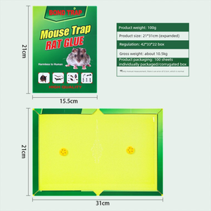 Trampa de Pegamento para Ratones y Ratas de Fácil Uso, Fuerte y Adhesiva, con Cartón Sólido para el Control de Pequeños Plagas en Interiores del Hogar, Como Ratones y Cucarachas - Product Image 2