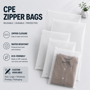 Wholesale PE Moisture Proof Printing <b>Zip</b> Lock Matte Self Sealing Clothing Packaging Pouch Custom Frosted Zipper <b>Bags</b> Socks Fur - Product Image 1