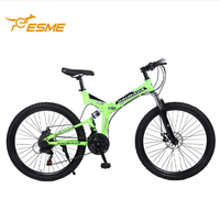 Vélo pliant en titane de 22 et 24 pouces pour hommes à bas prix avec cadre léger Vélo de montagne OEM supportant 27 vitesses disponibles