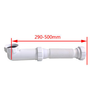 Siphon et compo de vidage blancs TALEA modernes pour <span class=keywords><strong>évier</strong></span> de cuisine, gain de place, avec garantie de 5 ans - Product Image 2