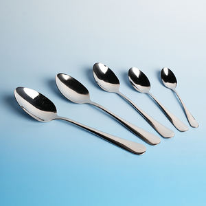 Juego de cubiertos de plata con cucharas de cena y postre de acero inoxidable en stock de fábrica al por mayor - Product Image 4