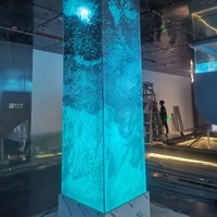 Panel de pared de PVC ZHIHAI, película de techo elástica con luz LED 3D