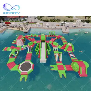 Tobogán inflable Ultra infinity personalizado, Parque Acuático gigante, escalada, flotante