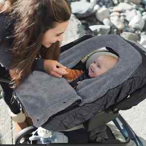 Detachable Warm Carseat Cover with Removable Zipper for Infant Boys & Girls Universal <b>Baby</b> <b>Car</b> <b>Seat</b> <b>Blanket</b> - Product Image 5