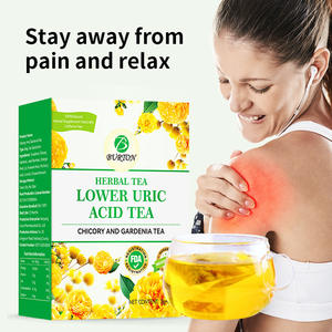 Bolsa de té de desintoxicación de Gardenia de achicoria mezclada orgánica, Té adelgazante de hierbas de ácido úrico para la salud de la próstata de los hombres, caja cruda, embalaje de bolsita - Product Image 4