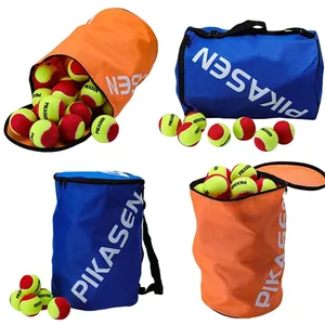 Sac à bandoulière pour balles <span class=keywords><strong>de</strong></span> <span class=keywords><strong>tennis</strong></span> PIKESEN en tissu Oxford orange 600D, pliable, professionnel, grande capacité, 60 balles - Product Image 2