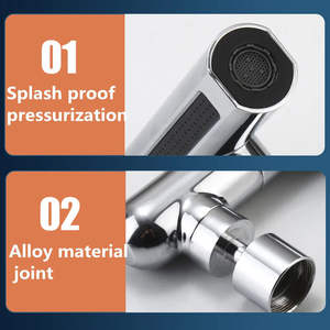 Robinet rotatif universel de salle de bain de cuisine 3 1 buse de robinet d'eau en laiton anti-éclaboussures extension de robinet de <span class=keywords><strong>lavabo</strong></span> d'hôtel - Product Image 5