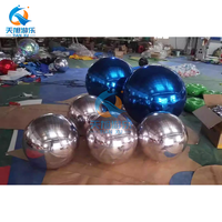 Boule miroir gonflable brillante pour mariage, événement extérieur, décoration de jardin, ballon miroir flottant en PVC, disco
