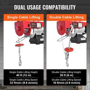 DB, venta al por mayor, 440 libras, 328 pies, polipasto de cadena eléctrico inalámbrico y 14 pies, cabrestante de grúa de polipasto eléctrico remoto con cable - Product Image 6