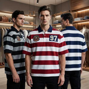 Camisa de Lona para Hombre, Manga Corta, Logotipo Bordado en la Parte Delantera, Patrón Personalizable, Tejido de Punto Transpirable de 180g, Ropa Casual - Product Image 4