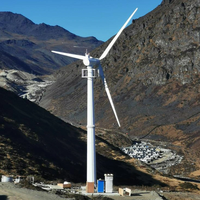 Bon prix générateur de système d'énergie éolienne 220v/380v kits de système d'énergie éolienne sur/hors réseau 100Kw 50kw 10kw axe d'horizon d'éolienne