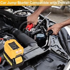 Arrancador de Coches de 13.5V 30A para Batería de Iones de Litio <span class=keywords><strong>Dewalt</strong></span> de 20v DCB200, con Cables de Arranque y Abrazaderas, Cargador de Coche - Product Image 6