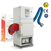 Station de récupération de poussières combustibles AJS370 5HP à aspiration sans étincelles pour poudres métalliques de haute valeur et fabrication additive