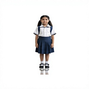Ensemble d'uniformes scolaires unisexes de haute qualité pour enfants, design uni, couleurs/tailles personnalisables, mélange polyester/coton, échantillon disponible en 7 jours - Product Image 1