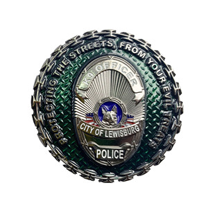 Monedas de Desafío Personalizadas al por Mayor con Temática de Grim Reaper, de Aleación de Zinc Luminosa, Transparentes en Morado con Impresión UV - Product Image 6