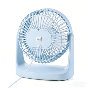Ventilateur de table portable à commande mécanique rechargeable, deux vitesses, silencieux, « <span class=keywords><strong>vent</strong></span> naturel », avec réglage d'angle pour utilisation en extérieur et en voiture - Product Image 2