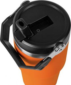 20oz Stainless Steel Insulated Tumbler Double Wall Vacuum Insulated Water <b>Bottle</b> With Straw and Handle for Home Sports or Car - Product Image 2
