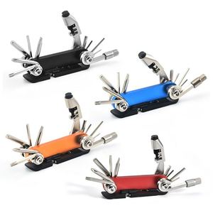 Kit de herramientas de reparación de bicicletas portátil multifuncional de mantenimiento de herramientas de emergencia para exteriores 14 en 1 - Product Image 6