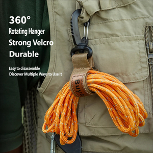 Nuevo accesorio universal tipo gancho para montar en la parte delantera de los cascos de seguridad, compatible con las manillas de cochecitos, diseño de gancho con velcro - Product Image 4