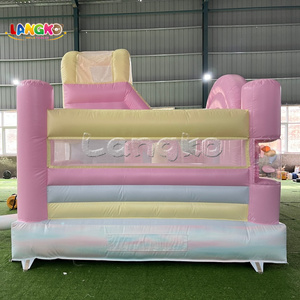 Combo gonflable transparent multicolore arc-en-ciel macaron pour fêtes, avec colonne <span class=keywords><strong>de</strong></span> ballons et château gonflable coloré en PVC, idéal pour les entreprises <span class=keywords><strong>de</strong></span> location - Product Image 3