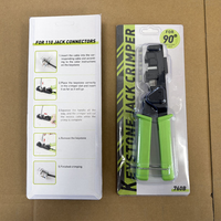 Pince à sertir RJ45 pour câble réseau, module de terminaison, poinçon en acier 200 mm, pince à sertir pour prise Keystone, prise en charge OEM