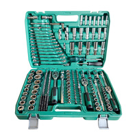 Juego de Herramientas Mecánicas Profesionales de 216 Piezas, Juego de Llaves de Tubo de Acero al Cromo Vanadio, Kit de Llaves Combinadas, Caja de Herramientas para Reparación de Automóviles LIKO