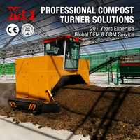 Retourneur de compost agricole de type windrow pour la compostation du fumier