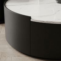 Ensemble de tables basses en chêne faites à la main style ferme moderne, meubles de salon, chambre, hôtel - Durable, écologique, facile à nettoyer, plateau en métal